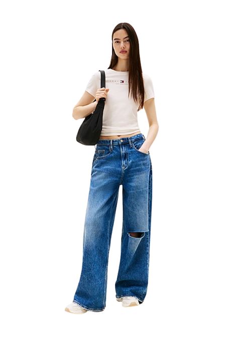 t-shirt slim linear ss Tommy Hilfiger | DW0DW21422YBH